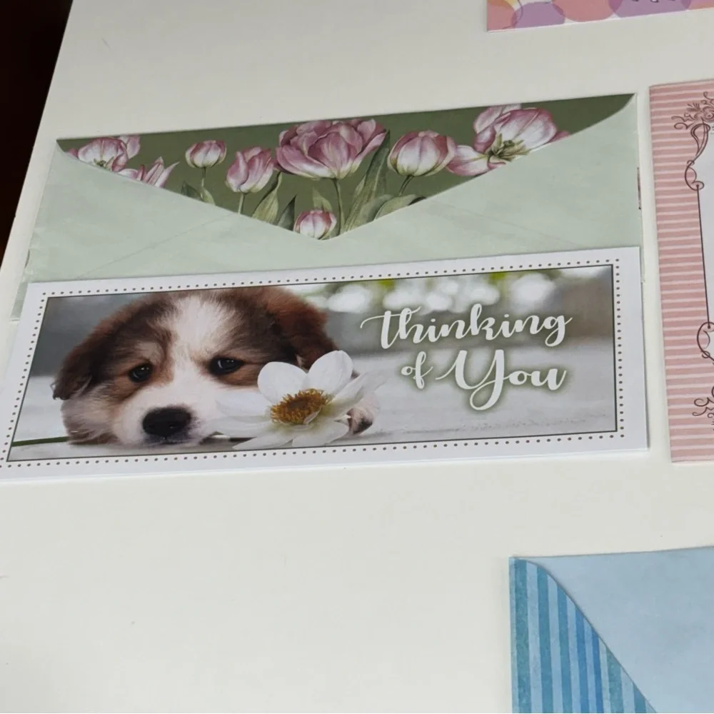VTG Assortment of birthday Floral Greeting Card Set of 11